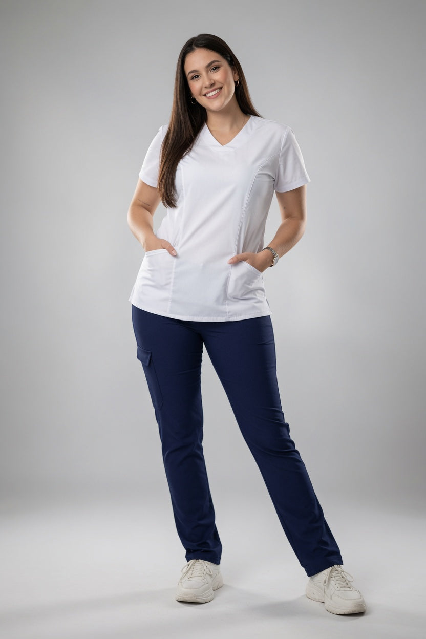 Uniforme ATAP Cuello V, Pantalón Bota Recta o Jogger